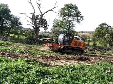 PrimeTech PT-400 измельчает древесно-кустарниковую растительность
