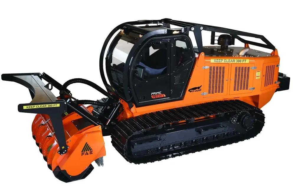 PrimeTech PT-400 на расчистке просеки