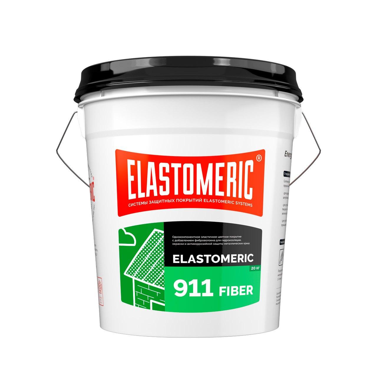 Гидроизоляционная мастика для сложных узлов и примыканий с фиброволокном Elastomeric 911 Файбер