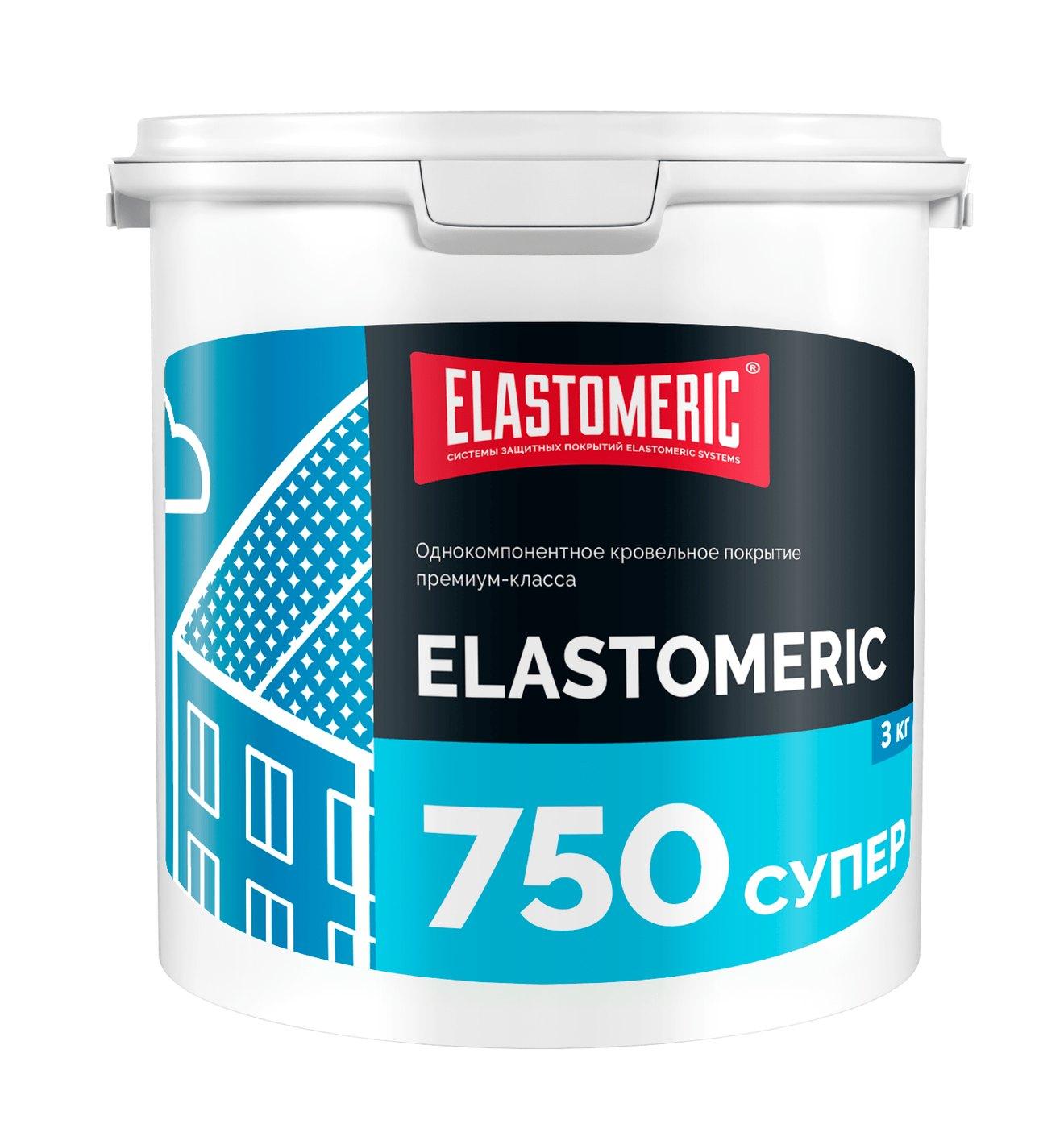 Гидроизоляционная мастика для скатных и плоских кровель с разуклонкой Elastomeric 750 Супер