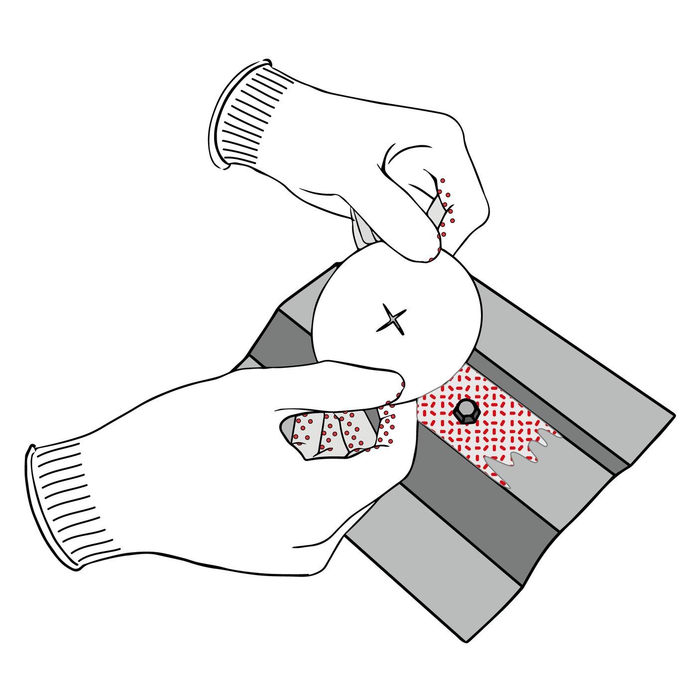 Заплатка для крепежных элементов - ELASTOMERIC CHIPS