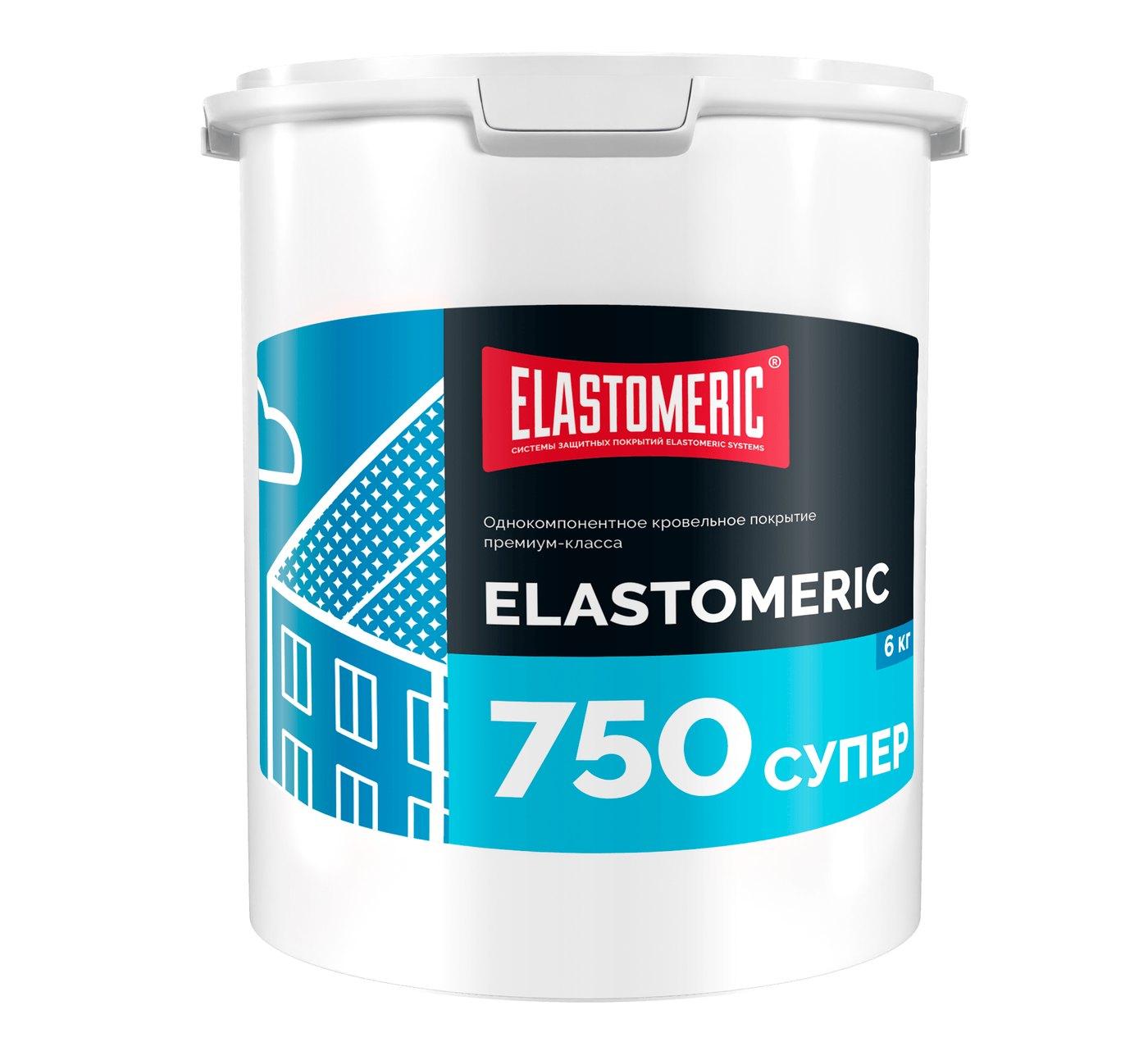Гидроизоляционная мастика для скатных и плоских кровель с разуклонкой Elastomeric 750 Супер